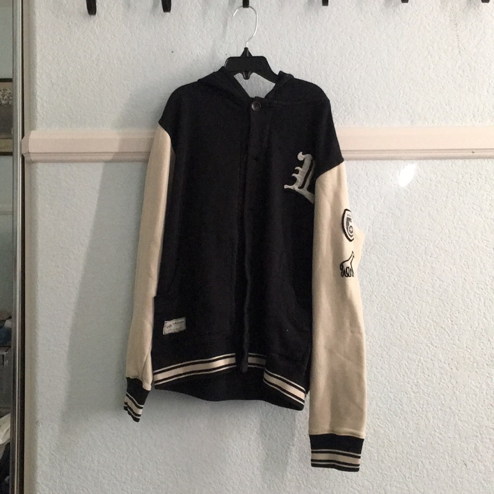 LRG letterman style hoodie
